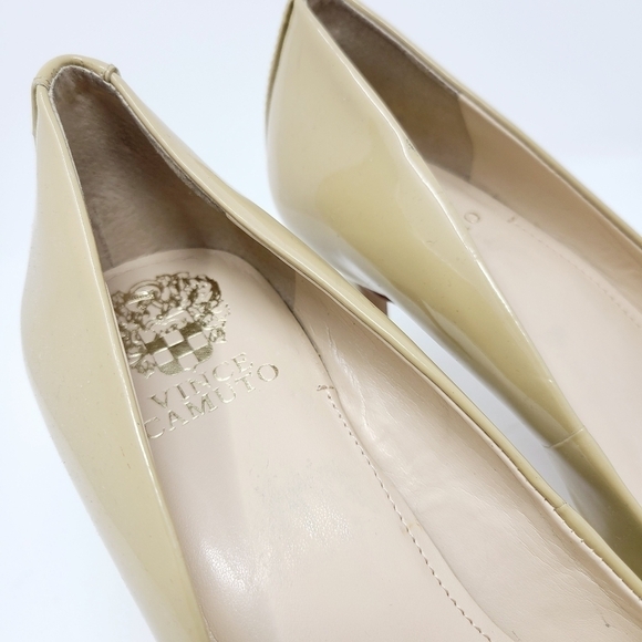 Vince Camuto | Women's Caprita Neutral Patent Leather Heels (Size 10M) - Picture 3 of 10